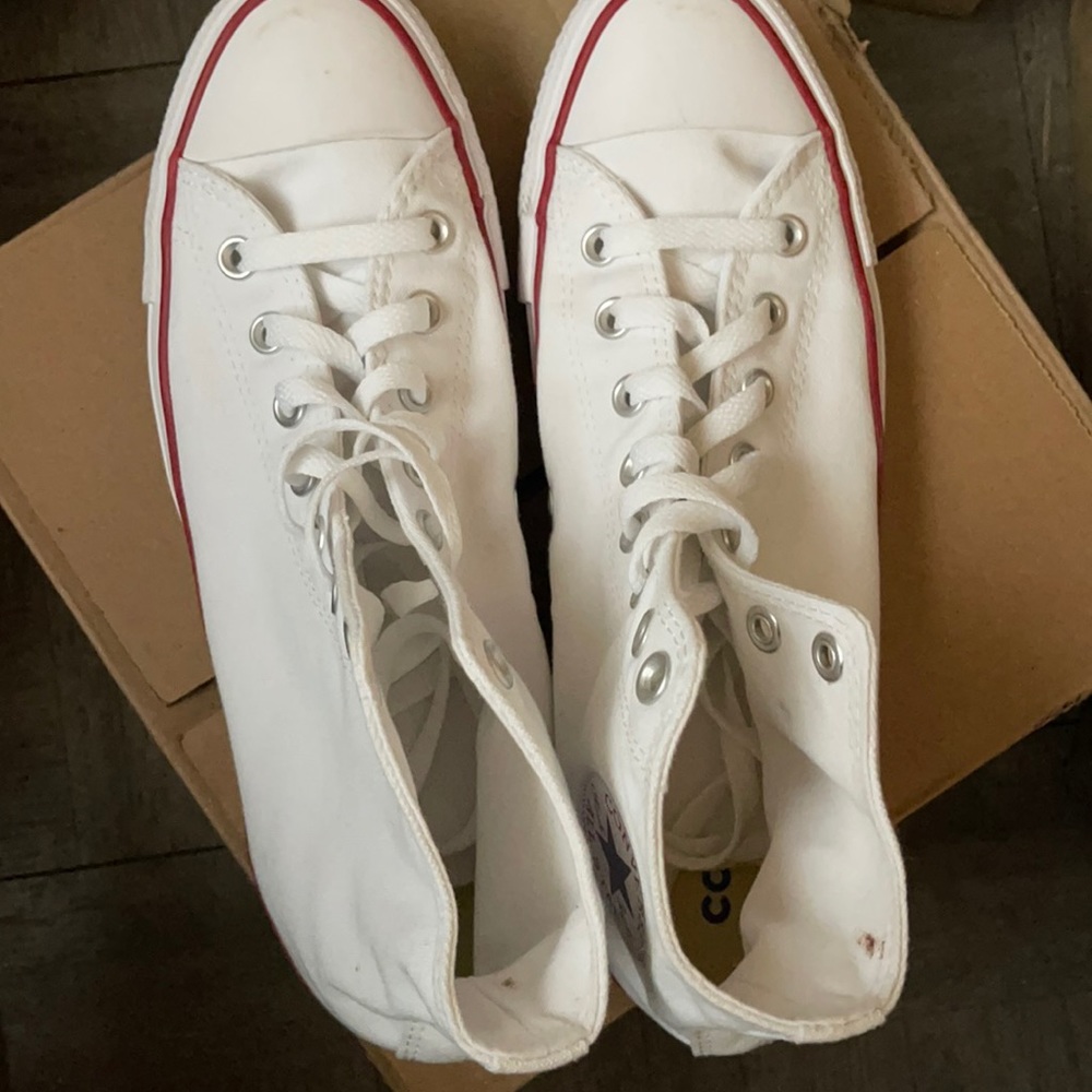 used Converse Chuck Taylor All Star Hi top optical white